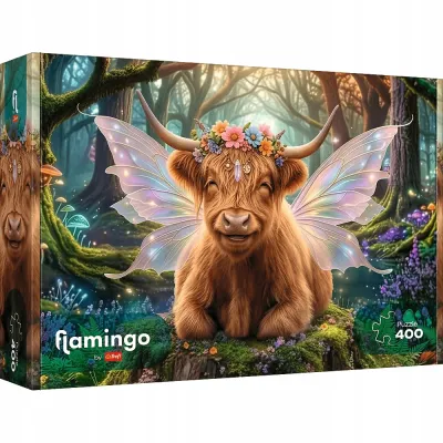 Trefl Puzzle 400 el Flamingo By Trefl Leśna opiekunka snów 