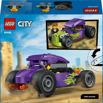 LEGO 60485 City - Hot rod Zestaw z wyścigowym hot rodem LEGO 60485 City - Hot rod Zestaw z wyścigowym hot rodem
