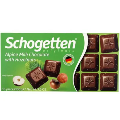Schogetten Alpine Milk with Hazelnuts 100g Schogetten Alpine Milk with Hazelnuts 100g