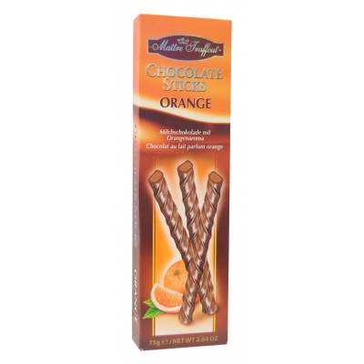 Maitre Chocolate Sticks Orange 75g/24