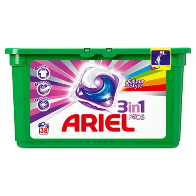 Ariel 3in1 Pods Color Caps 38p 1kg Ariel 3in1 Pods Color Caps 38p 1kg