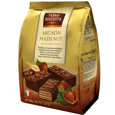 Feiny Biscuits Mignon Hazelnut Wafelki 200g