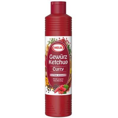 Hela Curry Gewurz Extra Scharf Ketchup 800ml