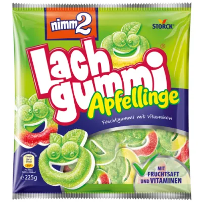 Nimm2 Lach Gummi Apfellinge Żelki 225g