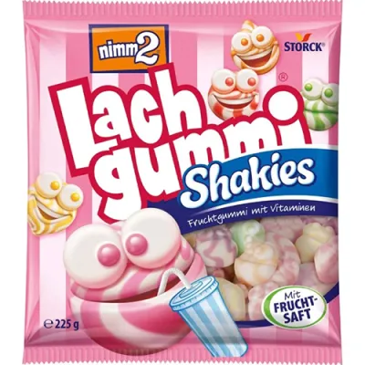 Nimm2 Lach Gummi Shakies 225g