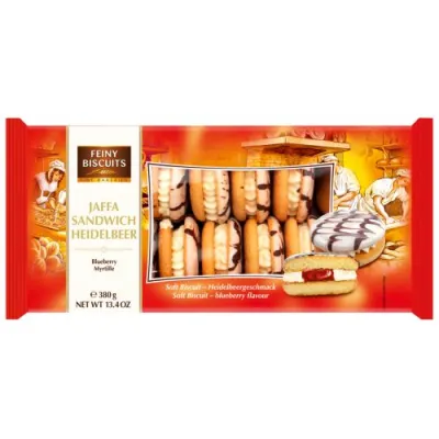 Feiny Biscuits Jaffa Sandwich Heidelbeer Cias 380g