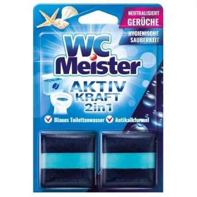 WC Meister Aktiv 2w1 Kostka Barwiąca Ocean 2x50g