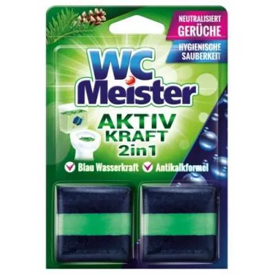 WC Meister Aktiv 2w1 Kostka Barwiąca Leśna 2x50g