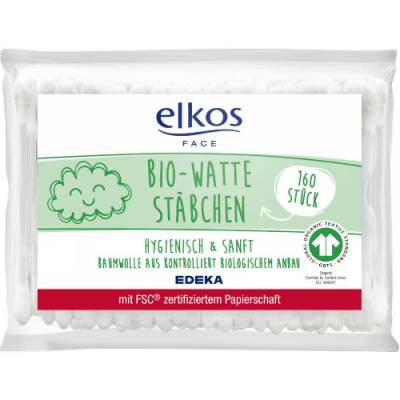 Elkos Bio-Watte Stabchen Patyczki Kosmetycz 160szt