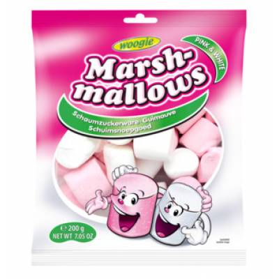 Woogie Marshmallows Pink & White 200g