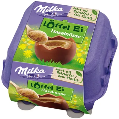 Milka Loffel Ei Haselnusse Jajka 4x34g 136g