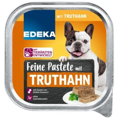 Edeka Feine Pastete Truthahn dla Psa 300g