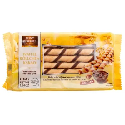 Feiny Biscuits Waffel Rollchen Rurki Kakao 160g