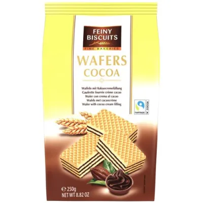 Feiny Biscuits Wafers Cocoa Worek 250g