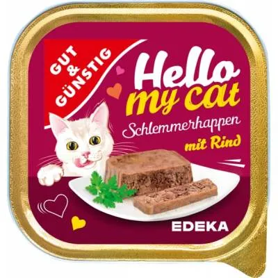 G&G Hello My Cat Schlemmerhappen Rind 100g