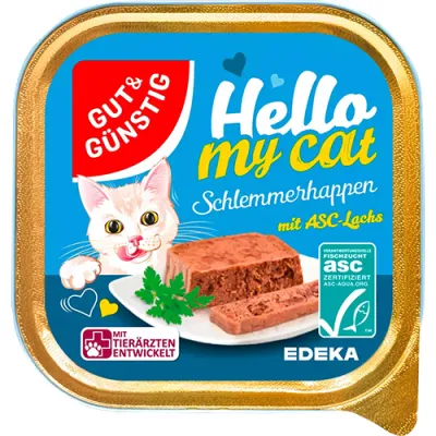 G&G Hello My Cat Schlemmerhappen Lachs 100g