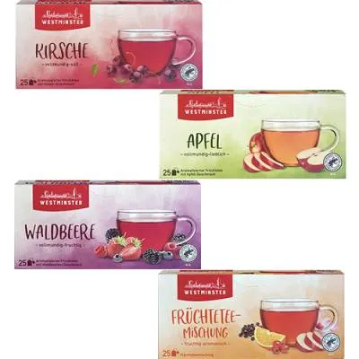 Westminster Kirsch Apfel Waldbeer Frucht 25szt 75g