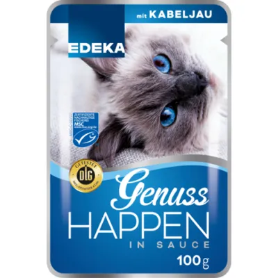 Edeka Genuss Happen Kabeljau dla Kota 100g