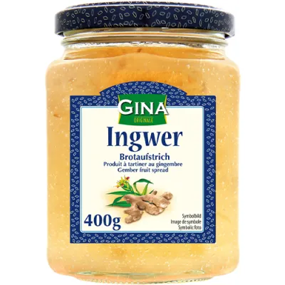 Gina Brotaufstrich Ingwer Konfitura 400g