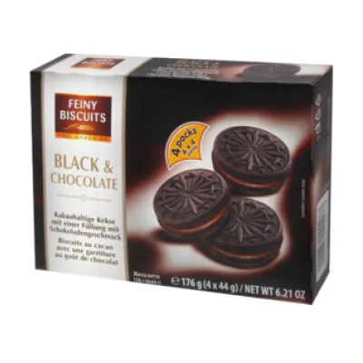 Feiny Biscuits Black Chocolate Ciastka 176g