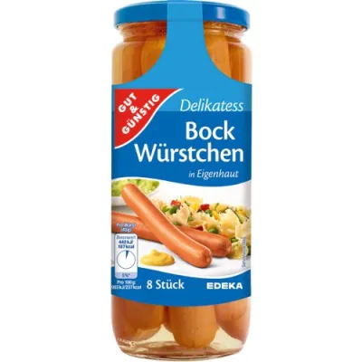 G&G Bock Wurstchen Eigenhaut Parówki 8szt 360/530g