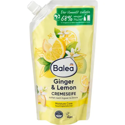 Balea Cremeseife Ginger Lemon Mydło Zapas 500ml