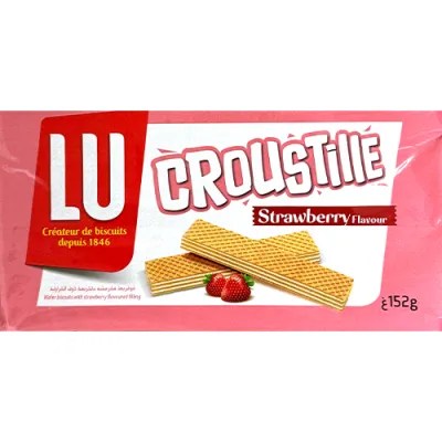 LU Croustille Strawberry Wafelki 152g