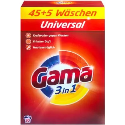 Gama 3in1 Universal Proszek 45+5p 3kg