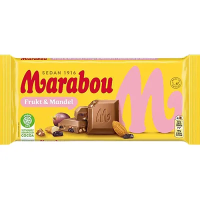 Marabou Frukt Mandel Czekolada 200g