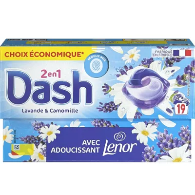 Dash 2in1 Lenor Lavande Camomille Caps 19p 381g