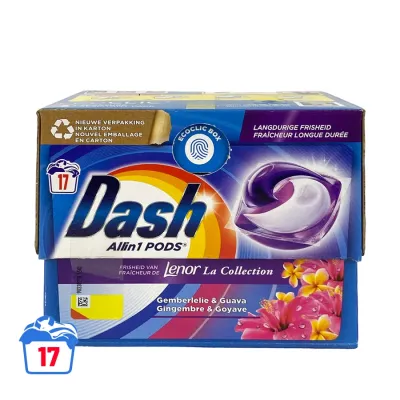 Dash All in 1 Lenor Gemberlelie & Guave Pods 17p 