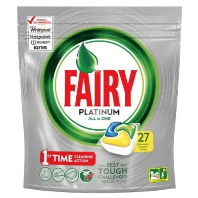 Fairy Platinum All in One Lemon Tabs 27szt 402g Fairy Platinum All in One Lemon Tabs 27szt 402g