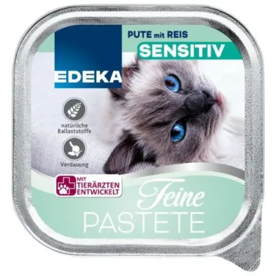 Edeka Feine Pastete Sensitive Pute dla Kota 100g