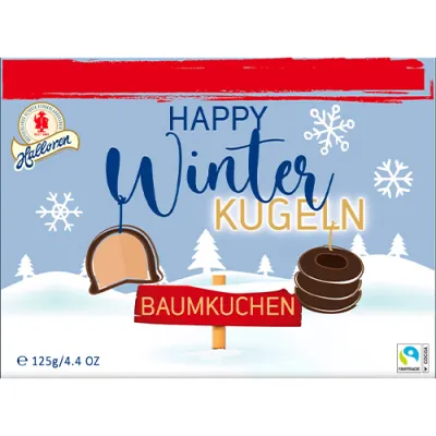 Halloren Winter Kugeln Baumkuchen 125g