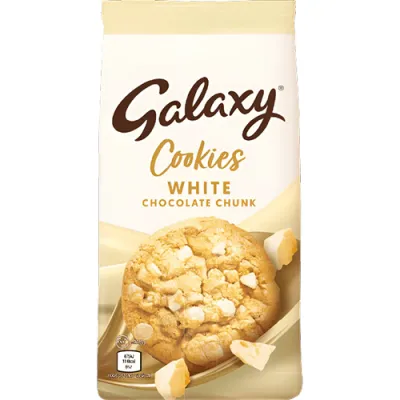 Galaxy White Chocolate Chunk Cookies Ciastka 180g