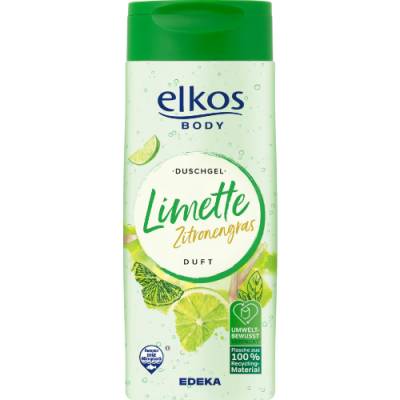 Elkos Body Duschgel Limette Zitronengras Gel 300ml