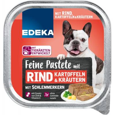 Edeka Feine Pastete Rind Kartoffeln dla Psa 300g