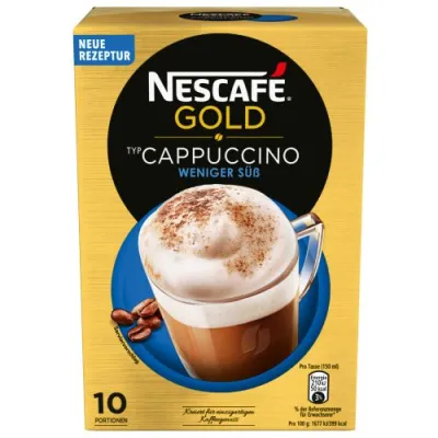 Nescafe Gold Cappuccino Weniger Suss 10szt 125g Nescafe Gold Cappuccino Weniger Suss 10szt 125g