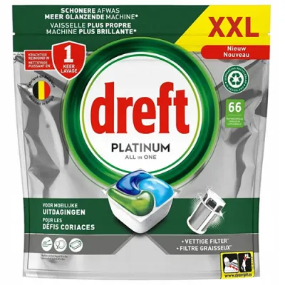 Dreft Platinum All in One Tabs 66szt 983g