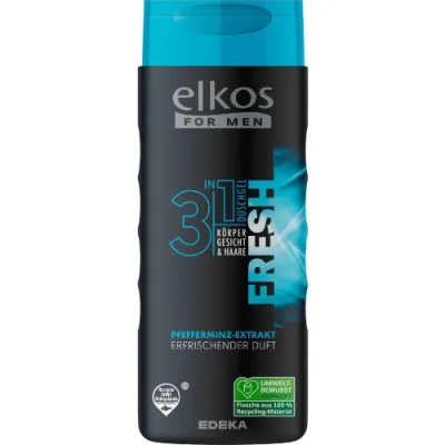 Elkos Men 3in1 Fresh Pfefferminz Gel 300ml