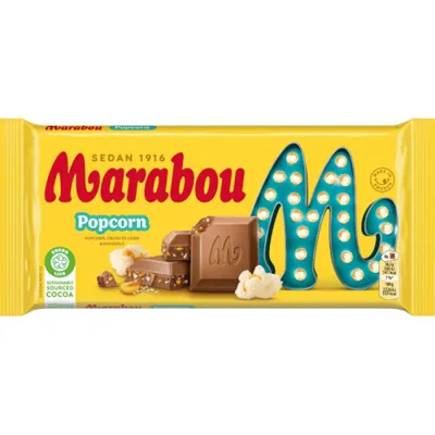 Marabou Popcorn Czekolada 185g