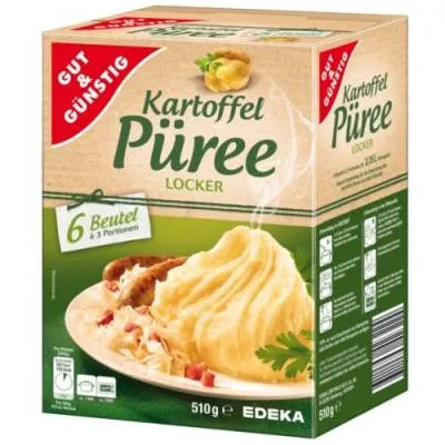 G&G Kartoffel Puree 6x3 Portionen 510g