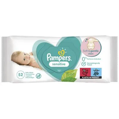 Pampers Sensitive Chusteczki 52szt