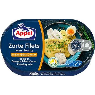 Appel Hering Filets Eier-Senf-Creme 200g