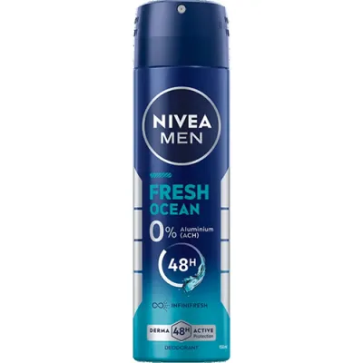 Nivea Men Fresh Ocean 0% Deo 150ml Nivea Men Fresh Ocean 0% Deo 150ml