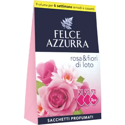 Felce Azzurra Rosa Fiori Saszetki Zapachowe 3szt