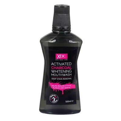 XOC Activated Charcoal Płyn do Płukania Ust 500ml