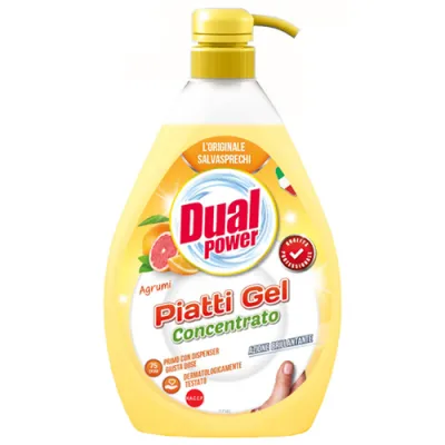 Dual Power Piatti Gel Agrumi do Naczyń 1L