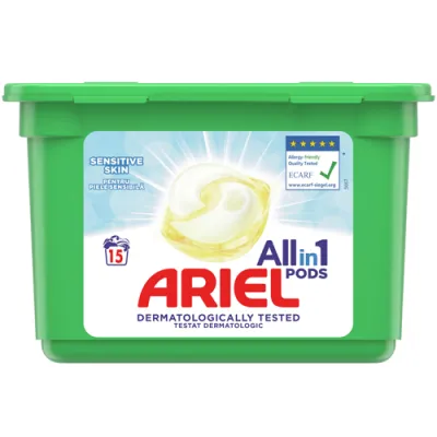 Ariel All in 1 Pods Sensitive Pods 15p 363g Ariel All in 1 Pods Sensitive Pods 15p 363g