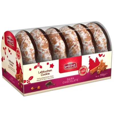 Lambertz Lebkuchen Cookie Dark Kołyska 200g